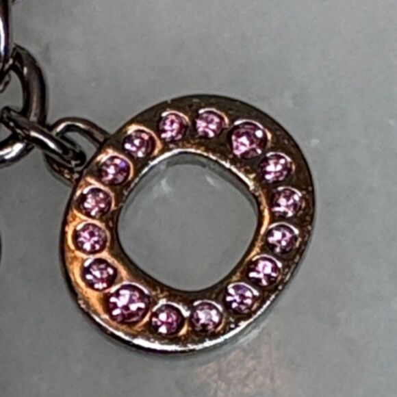 Coach Bag Charm Keychain Logo Multicolored Rhinestone - HOT item!! - Picture 5 of 9